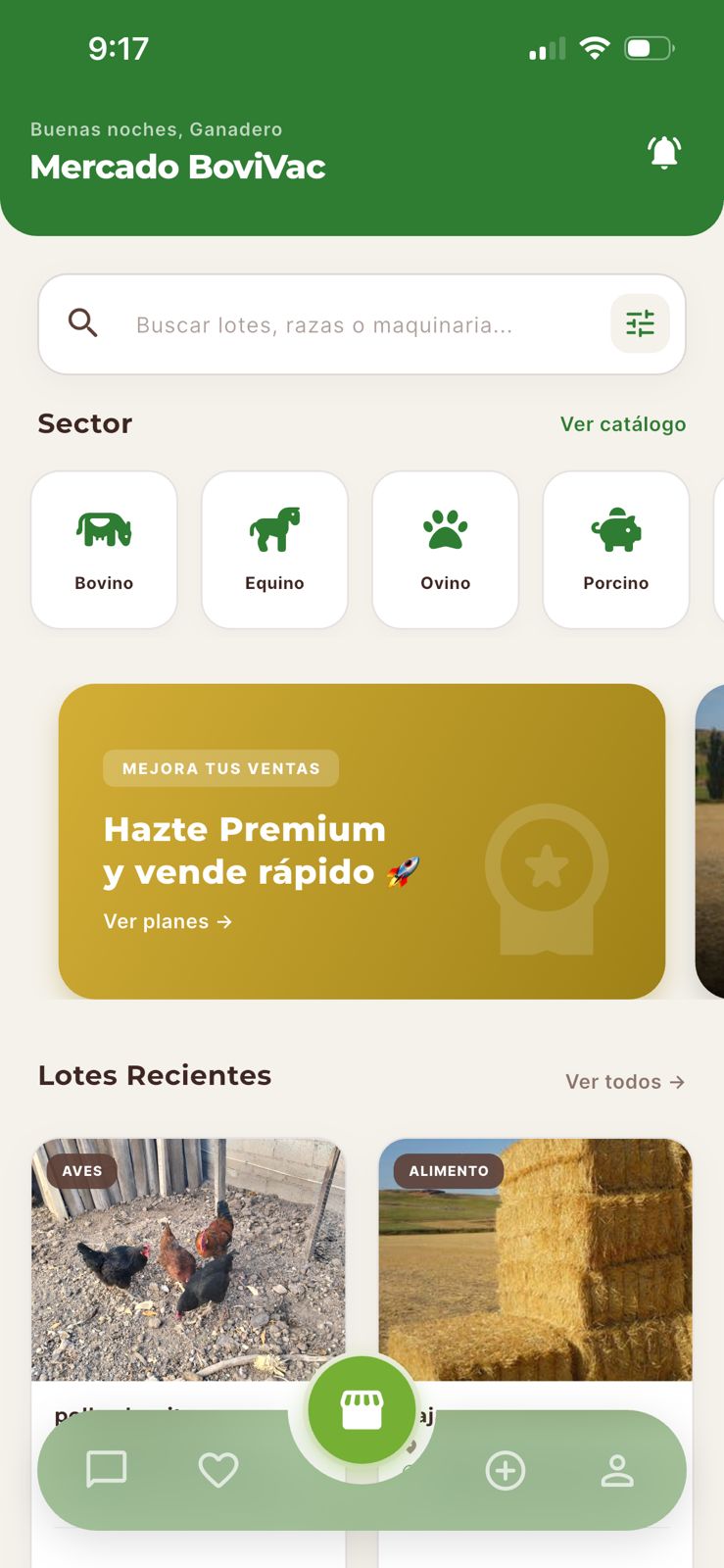 Captura de pantalla de la App BoviVac